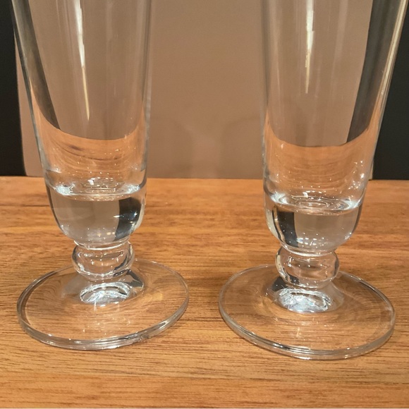 Set of beautiful gold rim WARFTEINER Pilsner beer Glasses - Picture 4 of 5